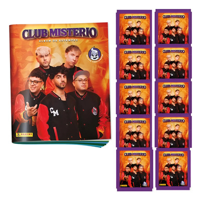 Estampas Club Misterio Album +10 Sobres Panini Fede Vigevani Fede Vigevani Album Y 10 Sobres