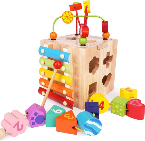 Cubo De Autoaprendizaje/ Cubo En Madera Montessori