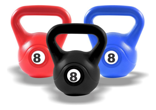  Kettlebell 8 Kg Pesa Rusa Recubierta  Pvc Crossfit Pe