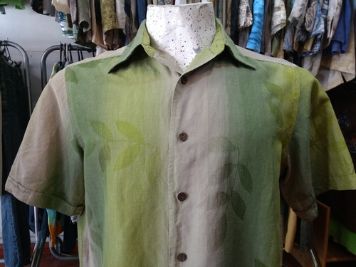 Camisa Hawaiana Tropical Hombre Talle L -27 Claiborne 