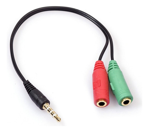 Cable Adaptador Mini Plug 3.5mm Macho A 2 Hembras Ps4 Xbox