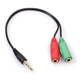 Cable Adaptador Mini Plug 3.5mm Macho A 2 Hembras Ps4 Xbox
