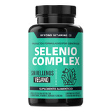 Selenio | Seleniometionina 240mcg Fortalecido Con Vitamina E, Moringa Y Cúrcuma | 100% Vegano Beyond Vitamins | Sin Sabor | 180 Cápsulas