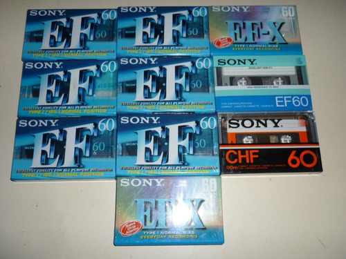 Cassette De Audio Sony 60min. Pack De 10.