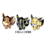 Sticker 3d Movimiento Anime Pokemon Eevee Jolteon Umbreon As