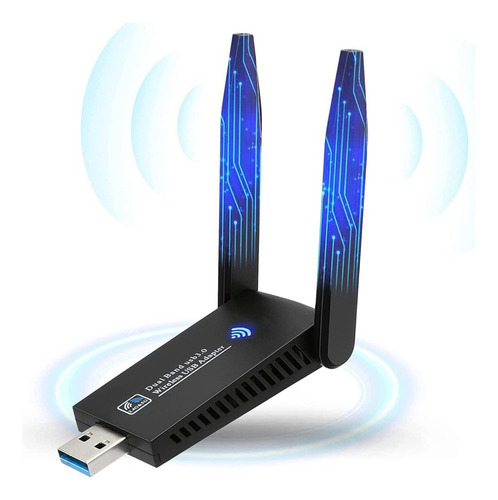 Antena Wifi Inalámbrica Bluetooth Usb3.0 1300mbps