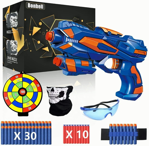 Pistola Juguete Lanzador 40dardos Para Niños Compatible Nerf