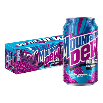 Pack 12 Latas De Refresco Mountain Dew Voltage Raspberry | Envío gratis