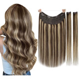 Extensiones Cabello Natural 14in Balayage Marrón Oscuro 80gr