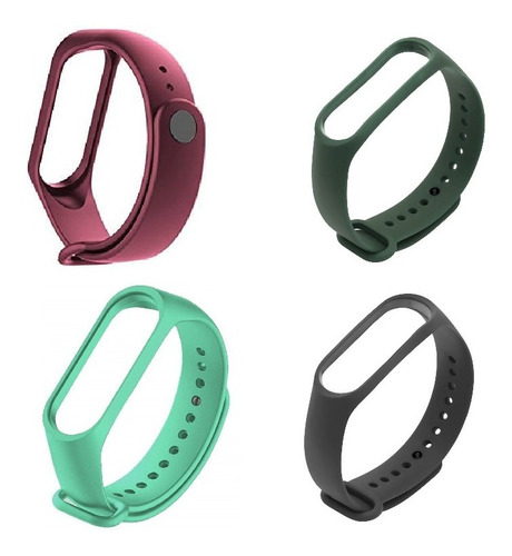 Pack 4 Correas Xiaomi Mi Band 4 / 3 Nuevos Colores 2019 