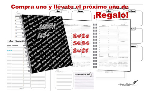 2025 Digital Software P/imprimir Varias Agendas,semanal17x21
