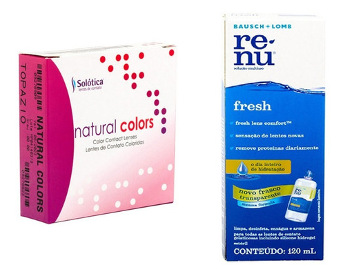 Kit Natural Colors Anual + Renu 120ml + Estojo + Pinça