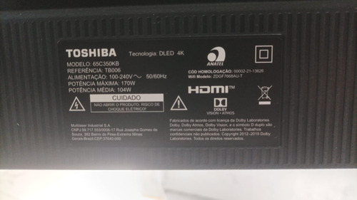 Tv Toshiba 65p