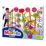 Super Marble Race Laberinto De Bolitas 71 Pzs 9316 Color Verde