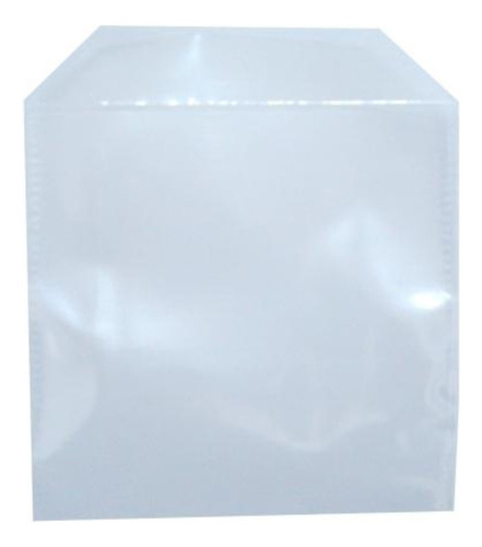 100 Envelopes De Plástico Transparente Liso Saquinho Para Embalar Mídia Cd/dvd Saco Com Aba E Sem Cola 12,5x12,5cm