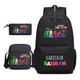 Bolso De Hombro Negro Bamban Garden, Juego De 3