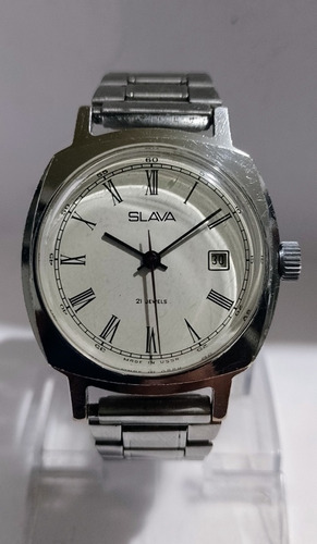 D Colección Auténtico Reloj Ruso Slava '70s Antíguo Vintage 