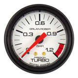 Reloj Presión De Turbo 1.2 Bar Fondo Blanco Ø52 Orlan Rober