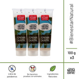 Paq.de 3-crema Dental Artesanal De Corteza De Neem Sin Fluor