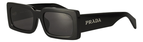 Prada Spr A07s 1ab-5s0 Square Shape Black Gold