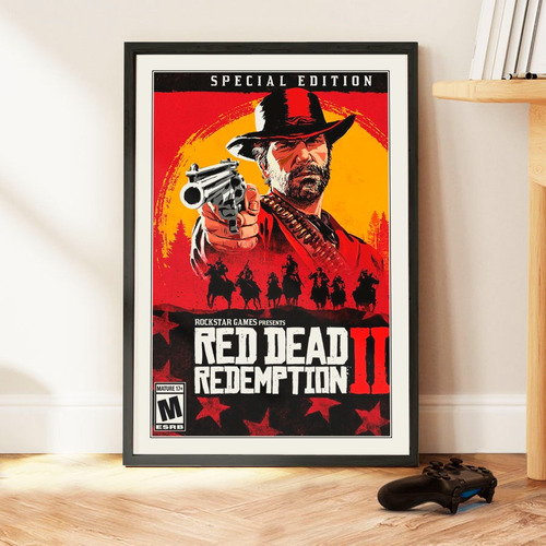 Cuadro 60x40 Gamer - Red Dead Redemption 2 - Especial Editio