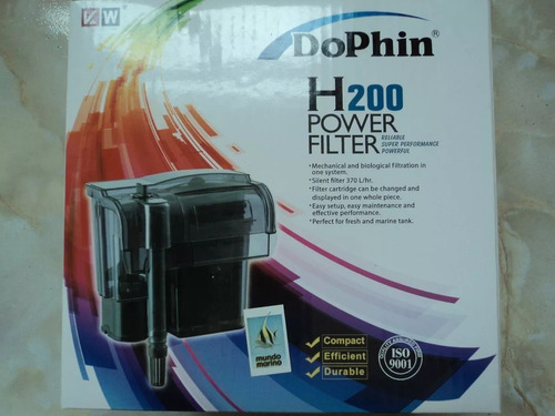 Filtro De Cascada Dolphin H-200 P/acuarios 70-150 Litros