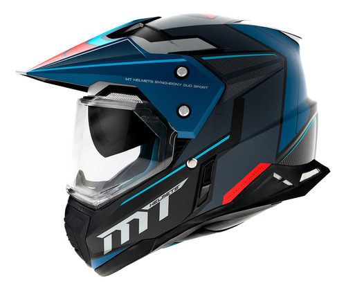 Casco Mt Helmets Synchrony Duo Sport Azul B7 Rpm925