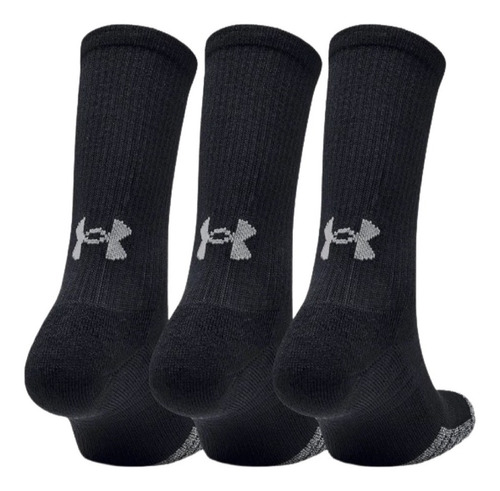 Kit 3x Pares Meia Unissex Under Armour Heatgear Cano Alto