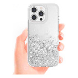 Capa Case Capinha P/ iPhone 13 Pro Cristal Glitter Brilho