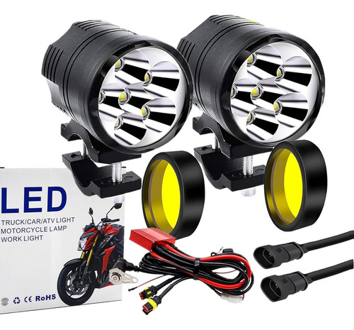 Luces Antiniebla Led, Foco De 12-60 V Para Motocicleta, A