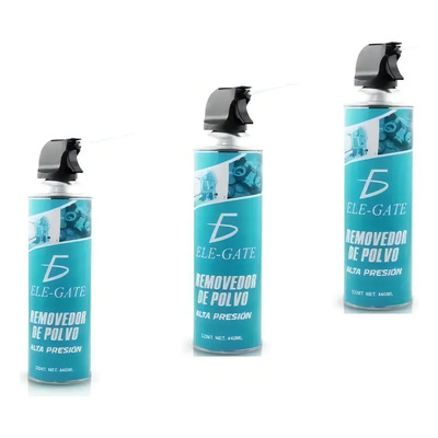Kit 3 Aire Comprimido Removedor Polvo Mantenimiento 400ml