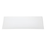 Plato Rectangular White Melamina 20 Cm 6 Pzas