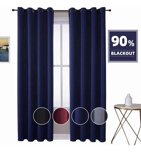 Cortinas Blackout Largas Para Sala Decorativas275x241cm,2pzs