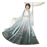 Camiseta Interior Hanfu Hasta La Cintura Con Mangas Grandes