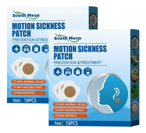 2×parche E Motion Sickness Parche Anti-náuseas Mareo R 7083