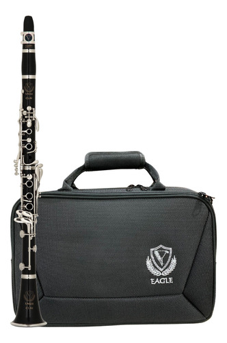 Clarinete Eagle 17 Chaves Niqueladas Afinação Sib Estojo Nfe