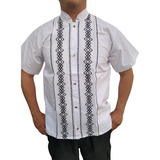 Camisa Guayabera Artesanal Blanca