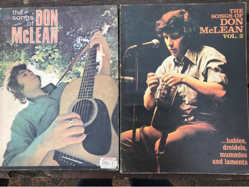 Cifras 2 Livros The Songs Of Don Mclean 1972 Antigo Usado