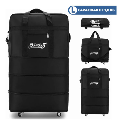 Maleta Deportiva Viaje Bolsa Mochila Gym Duffel Con Ruedas