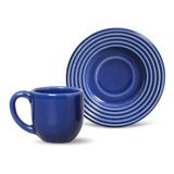 Xícaras De Cafezinho Porto Brasil Argos Azul Navy 6 Un 75ml