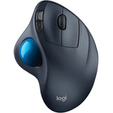 Mouse Trackball Inalámbrico Logitech  Trackball M575 Azul Y Plateado