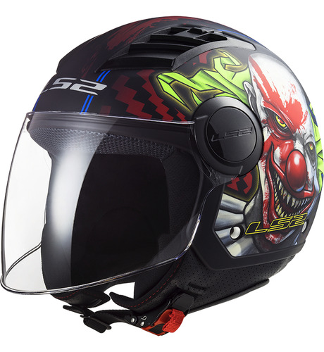 Casco Para Motocicleta Ls2 Airflow Happy Dreams Negro