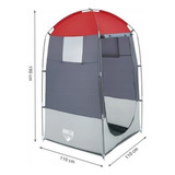 Camarin Plegable Bestway 190 Cm Color Gris Vestidor Cambiador Portátil Tent