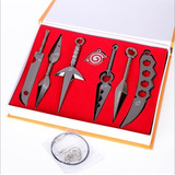 Juego De 7 Armas De Metal Naruto Anime Accessorie Kunai Shur