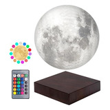 Lámpara Luna 3d Impresa - Levitación Magnética - 16 Colores