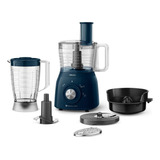 Procesador De Alimentos Philips Hr7631_50 Color Azul Acero