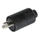 Ficha Conector Macho Din Parlante 2 Patas A Cable X 4u Htec