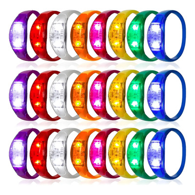 24pcs Pulseras Audioritmicas Concierto Para Fiesta Batucada | Envío gratis