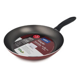 Sartén De Teflon Antiadherente 26cm 1,5lts Maple Brinox Color Rojo