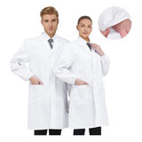 Delantal Clínico Médico Largo Unisex Laboratorio 100%algodón